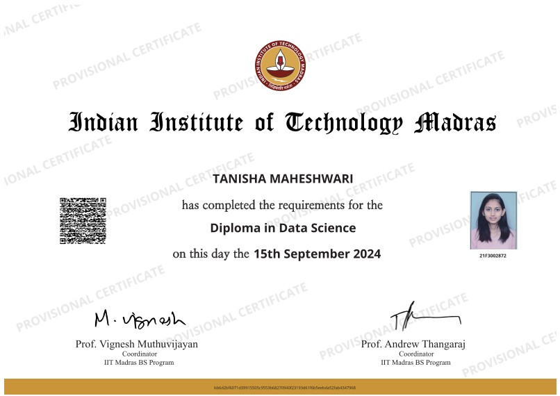 Certificate 1