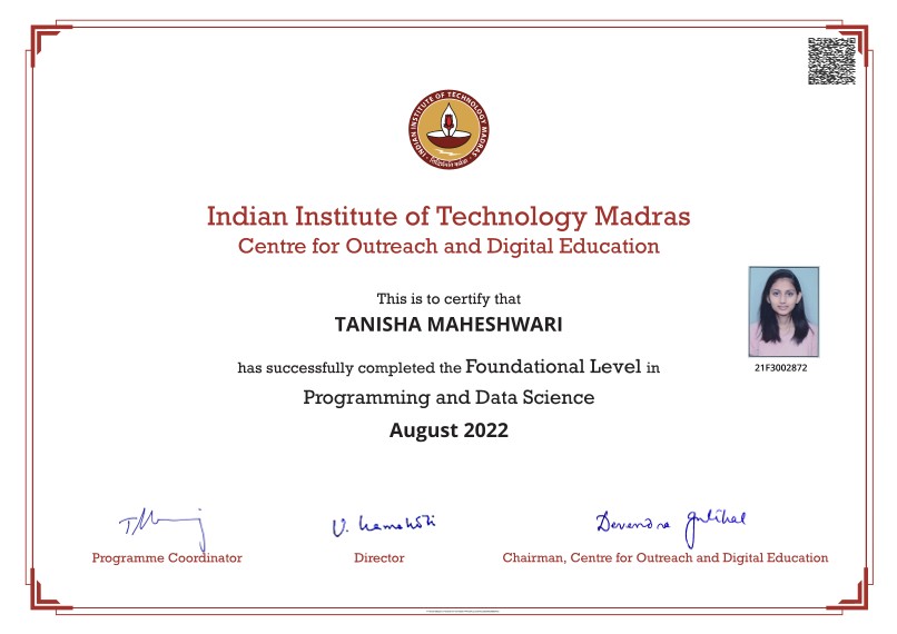 Certificate 3